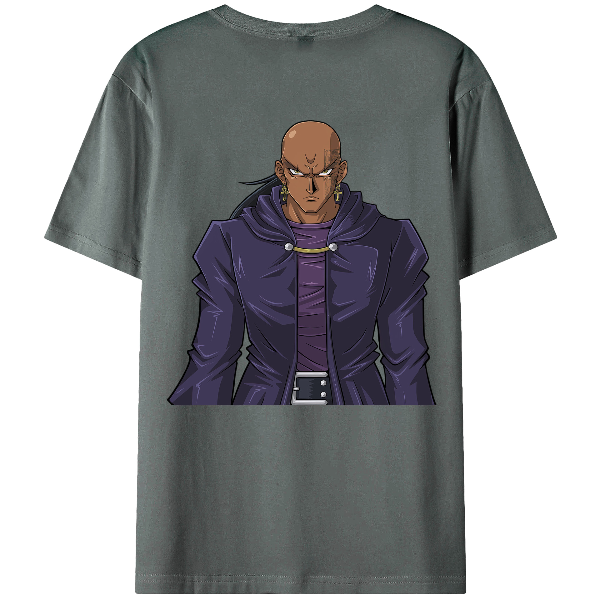 （画像用） 遊☆戯☆王 Yu-Gi-Oh! 綿100％ メンズ半袖Tシャツ（バックプリント） 通気性